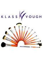 Pincel chanfrado para blush e contorno brown 3 facial klass vough - pincel profissional chanfrado para blush