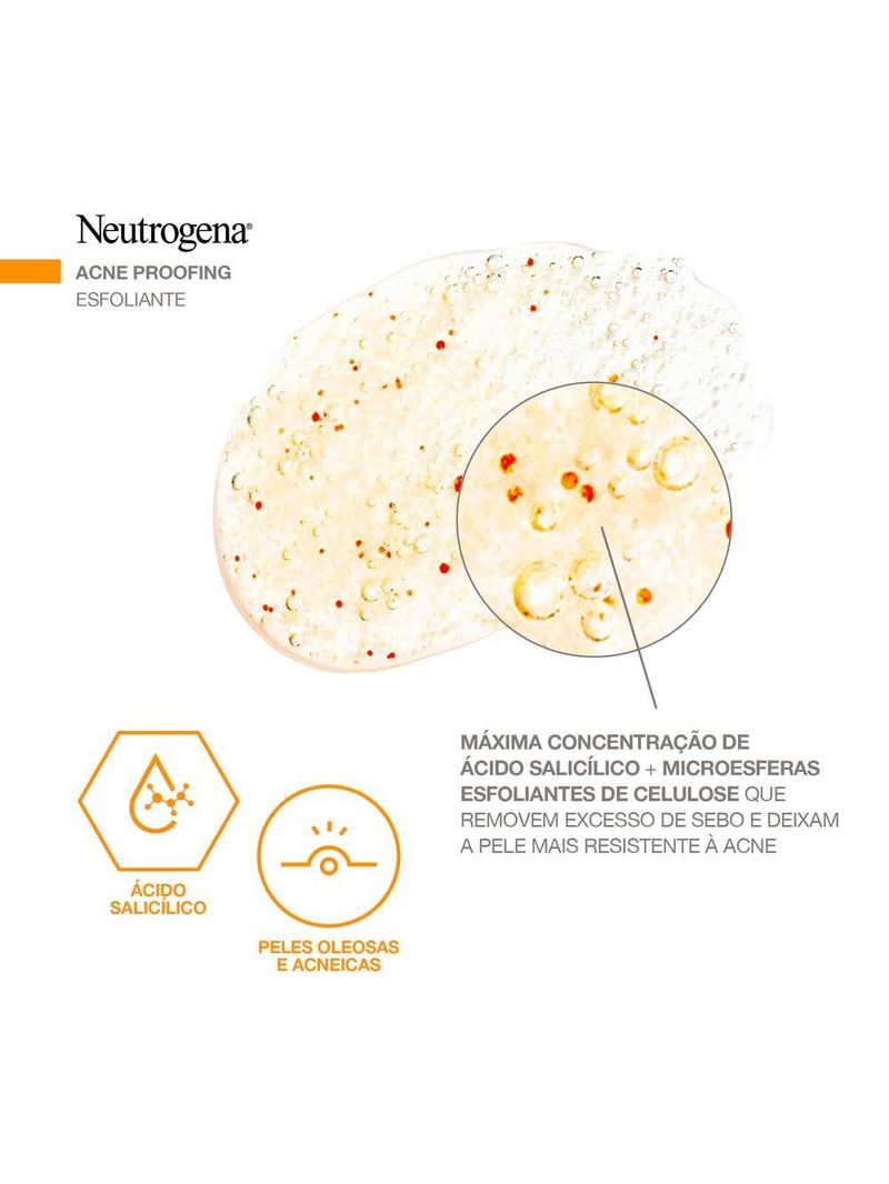 Gel esfoliante facial neutrogena acne proofing