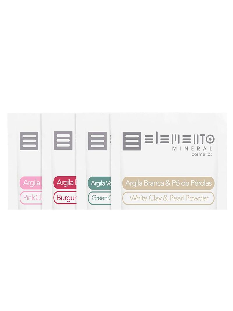 Kit de máscara facial elemento mineral pedras preciosas