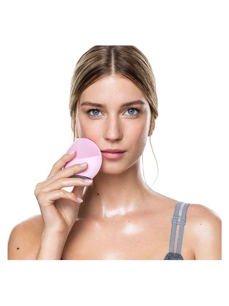 Luna mini 2 pearl pink foreo - escova de limpeza facial