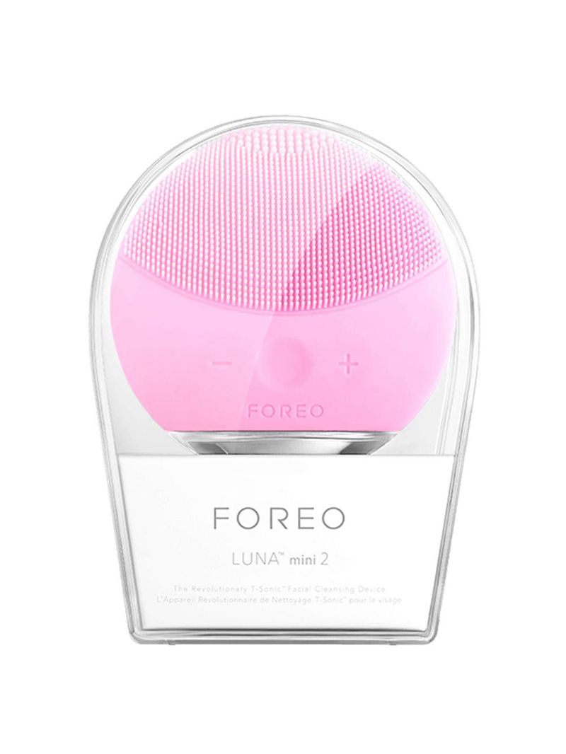 Luna mini 2 pearl pink foreo - escova de limpeza facial