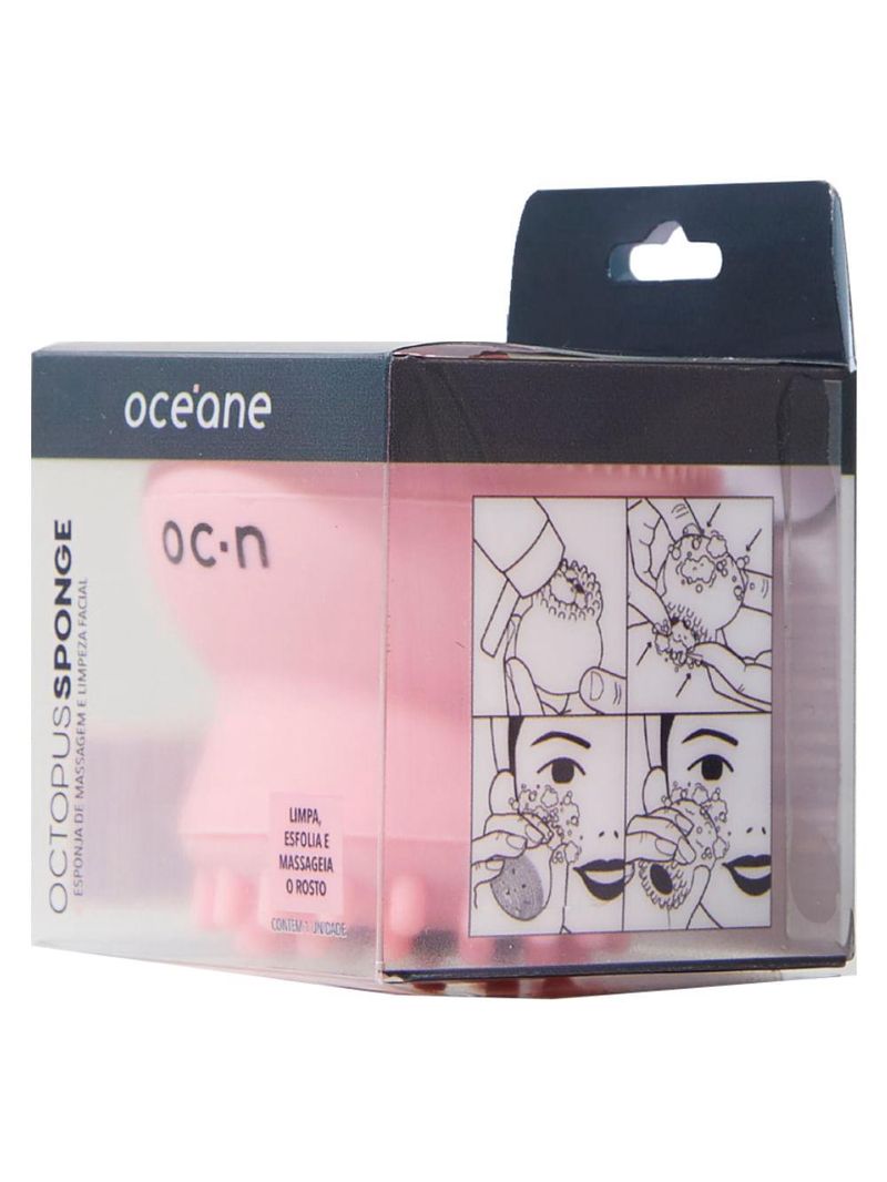 Esponja de limpeza facial océane - octopus sponge