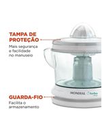 Espremedor de frutas mondial turbo citrus e-01 - branco