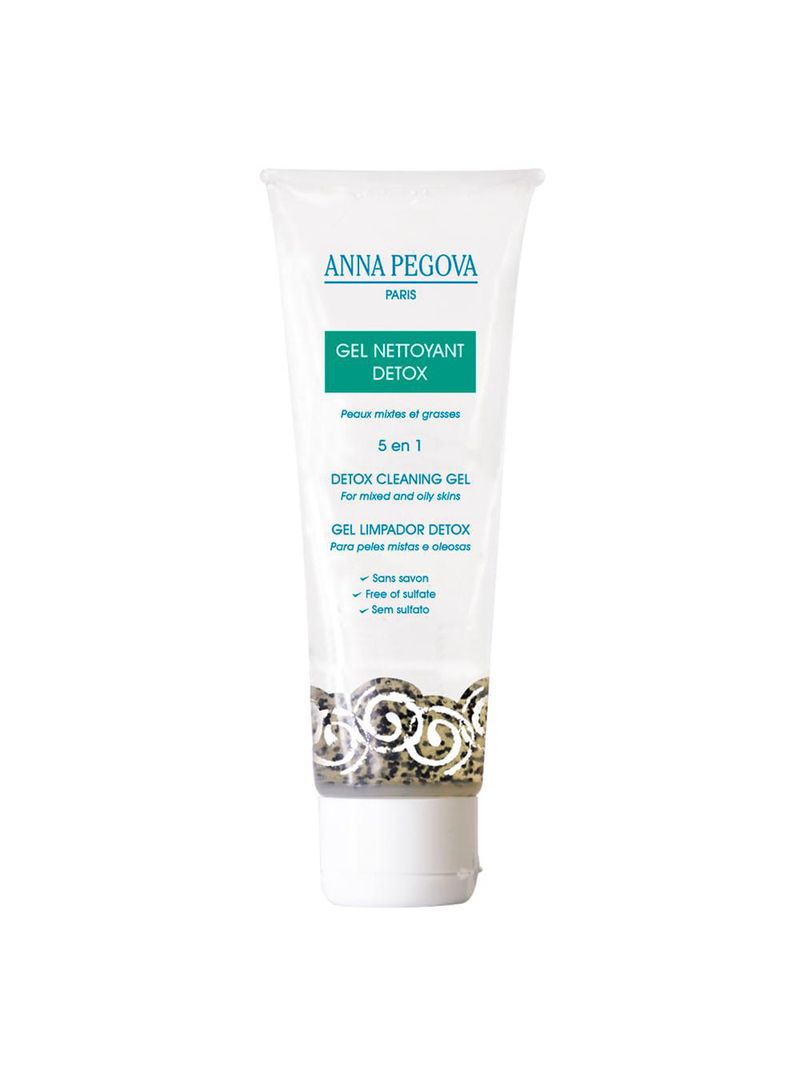 Gel limpador facial anna pegova - nettoyante detox