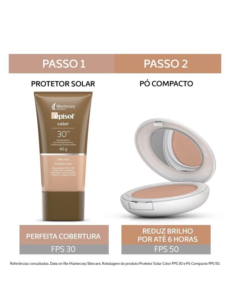 Protetor solar facial episol  color- mantecorp skincare fps 30