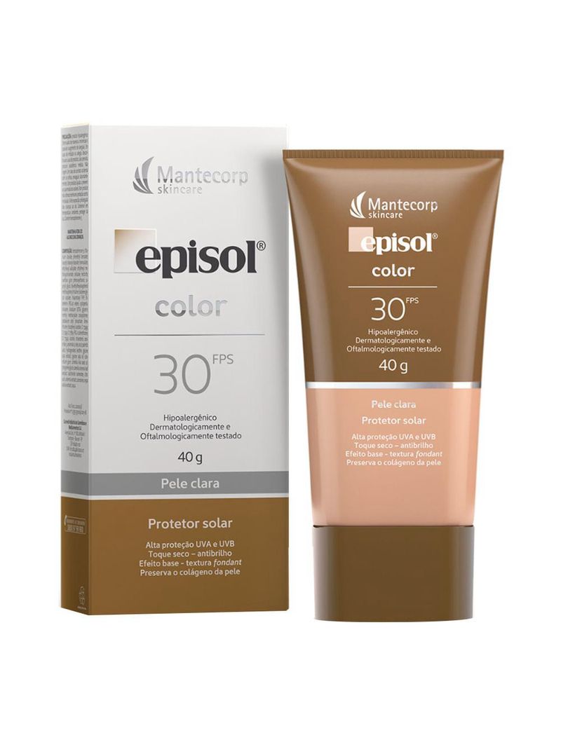 Protetor solar facial episol  color- mantecorp skincare fps 30