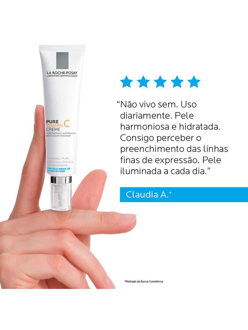 Creme facial anti-idade la roche-posay pure vitamin c