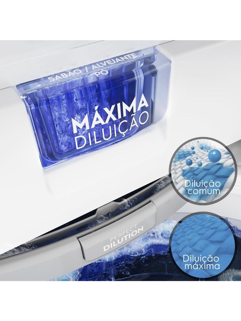 Máquina de lavar 9kg electrolux led09 efficient care turbo centrifugação branca