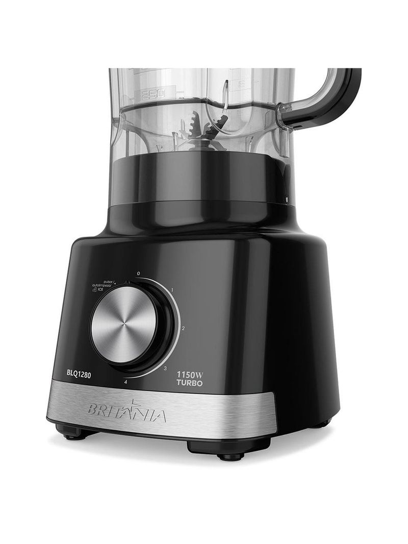 Liquidificador britânia blq1280p 1150 w com 4 velocidades - preto
