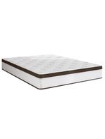 Cama box baú queen size portobel noah ortopédico com molas ensacadas, eps e revestimento em poliéster 70x158x198cm - branco/marrom