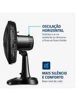 Ventilador de mesa 30cm mondial super power vsp-30-b 6 pás 3 velocidades - preto