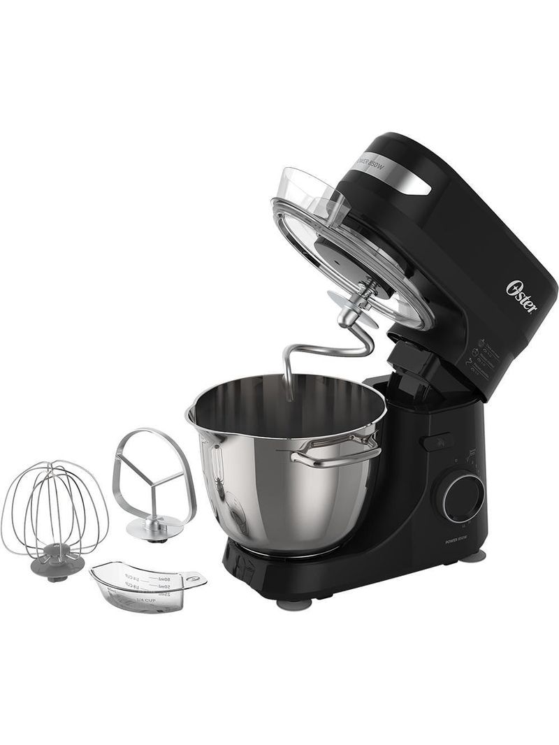 Batedeira planetária bowl inox iii oster obat641 850w 12 velocidades tampa antirrespingos