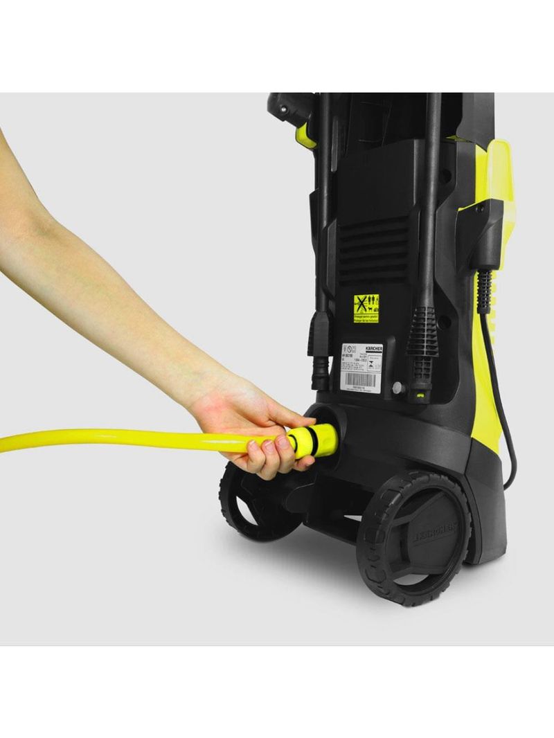 Lavadora de alta pressão karcher k2 plus 1740psi 1400w com lança de jato leque e mangueira de 3 metros - preta e amarela