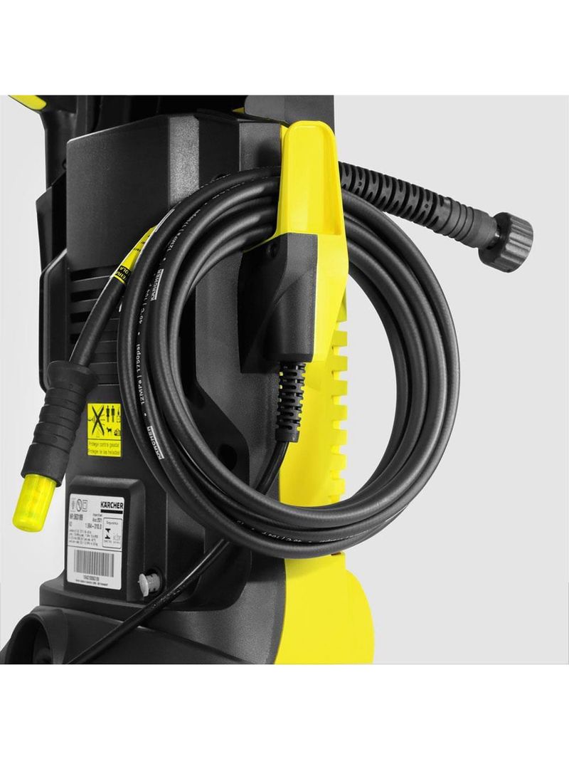 Lavadora de alta pressão karcher k2 plus 1740psi 1400w com lança de jato leque e mangueira de 3 metros - preta e amarela