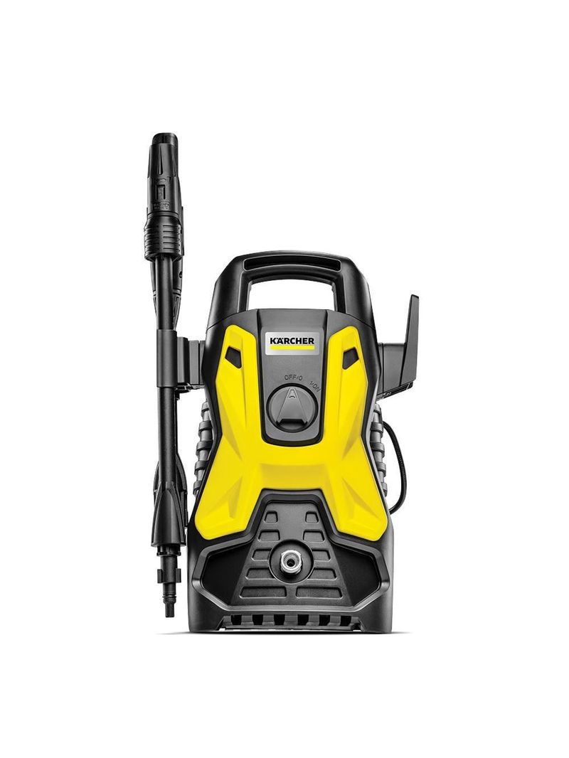 Lavadora de alta pressão karcher prática black 1400w 1500 psi amarela