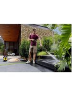 Lavadora de alta pressão karcher prática black 1400w 1500 psi amarela