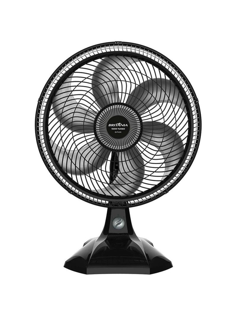 Ventilador de mesa britânia maxx force bvt400 40cm 3 velocidades 6 pás preto