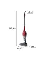 Aspirador de pó vertical 2 em 1 electrolux stk13 chili red 1100w vermelho