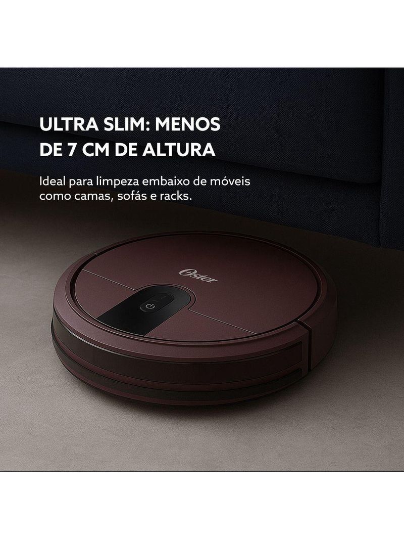 Aspirador Robô Oster Ultra Slim - Bat