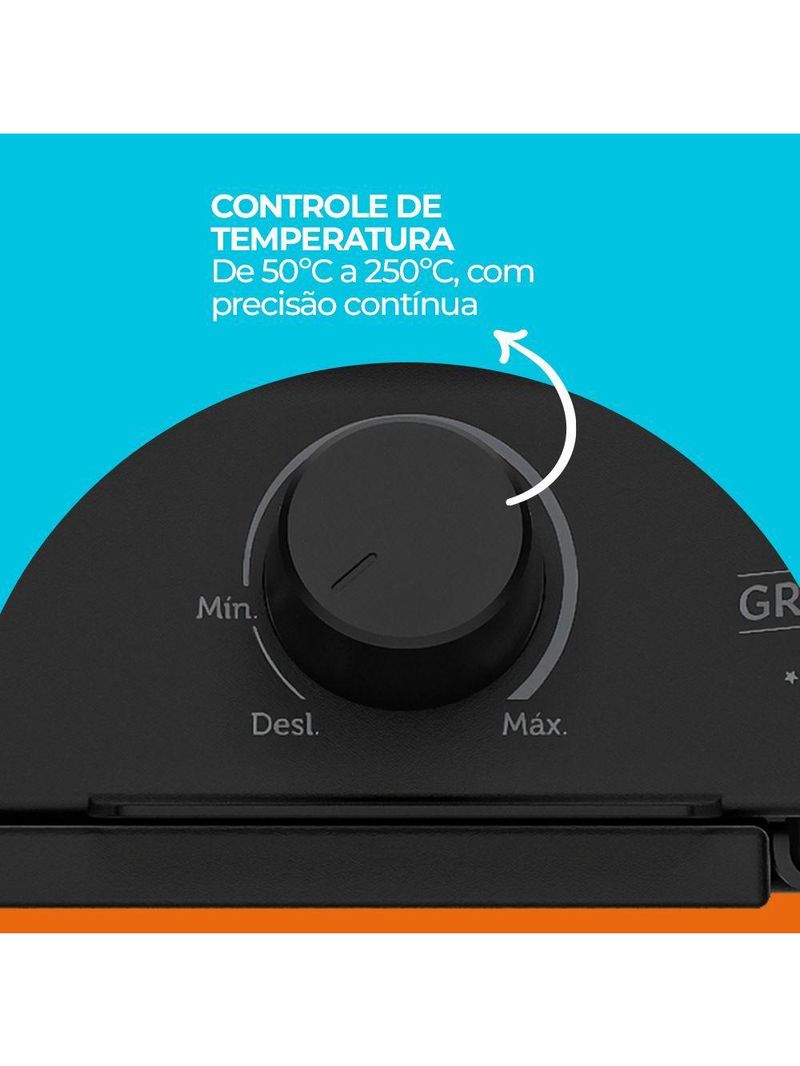 Churrasqueira Elétrica Cadence Grill Menu 220V