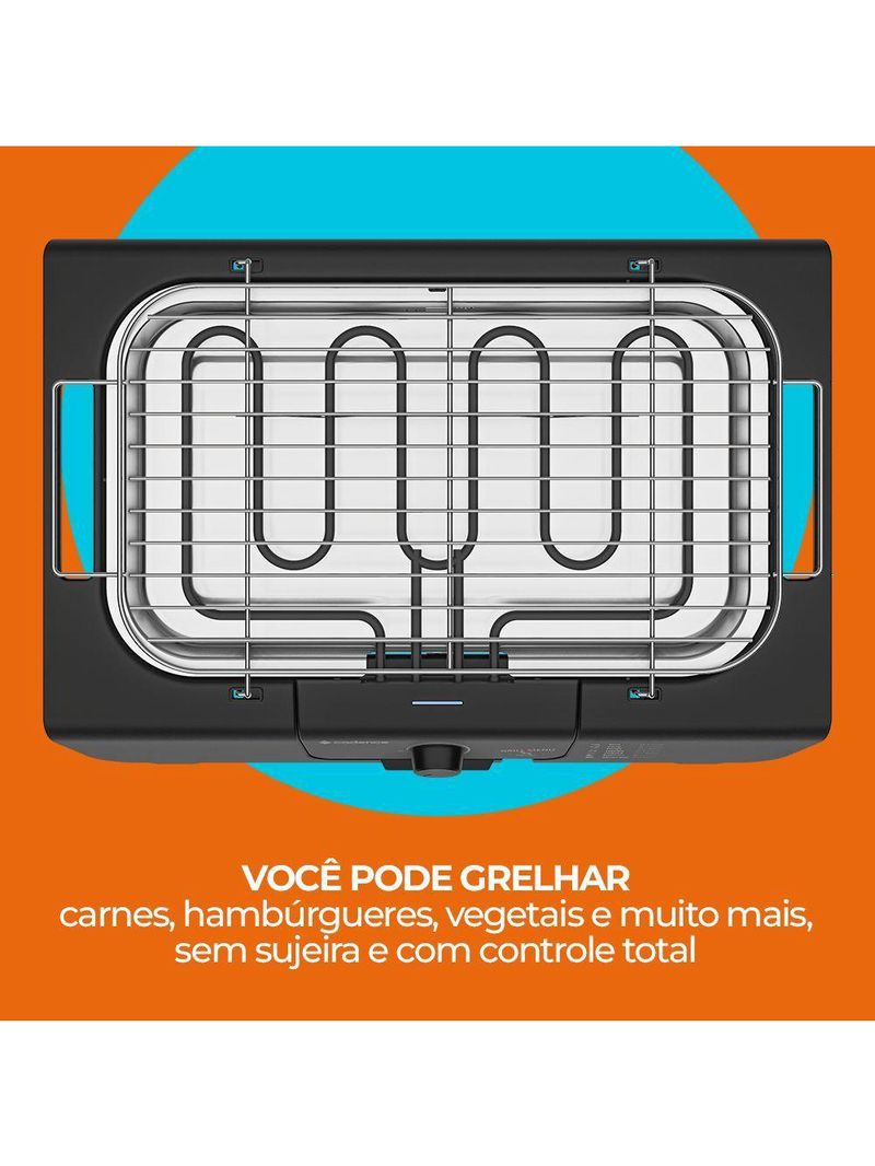 Churrasqueira Elétrica Cadence Grill Menu 220V