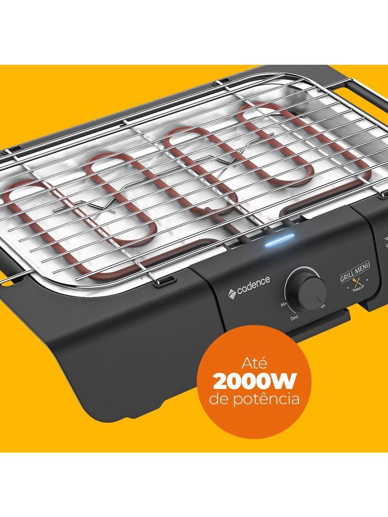 Churrasqueira Elétrica Cadence Grill Menu 220V