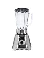 Liquidificador oster new osterizer clássico blst4655 prata com copo de vidro, 700w e 3 velocidades