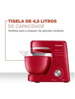 Batedeira planetária mondial bp-03 com 12 velocidades e 700w - vermelha