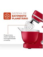 Batedeira planetária mondial bp-03 com 12 velocidades e 700w - vermelha