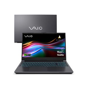 Notebook VAIO FH15 Intel® Core™ i7-13620H Linux NVIDIA  RTX 4050 32GB RAM 1TB SSD 15,6” Full HD WVA Wi-Fi 6 Cinza Escuro
