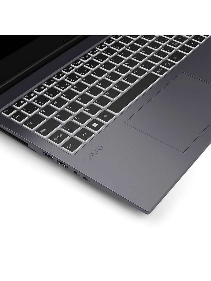 Notebook VAIO FH15 Intel® Core™ i7-13620H Linux NVIDIA  RTX 4050 32GB RAM 1TB SSD 15,6” Full HD WVA Wi-Fi 6 Cinza Escuro