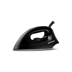 Ferro de passar a seco mondial fsn-55-b base em alumínio polido preto