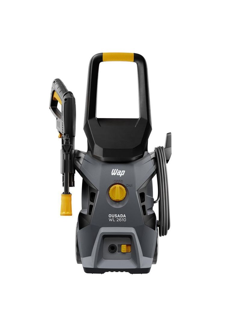 Lavadora de alta pressão wap ousada wl 2610 ultra 1750psi 1500w – cinza e amarelo