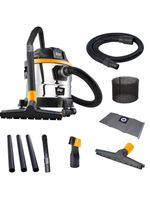 Aspirador de pó e Água wap gtw inox 15 1700w com bocal de sopro - preto/amarelo