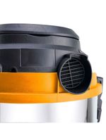 Aspirador de pó e Água wap gtw inox 15 1700w com bocal de sopro - preto/amarelo
