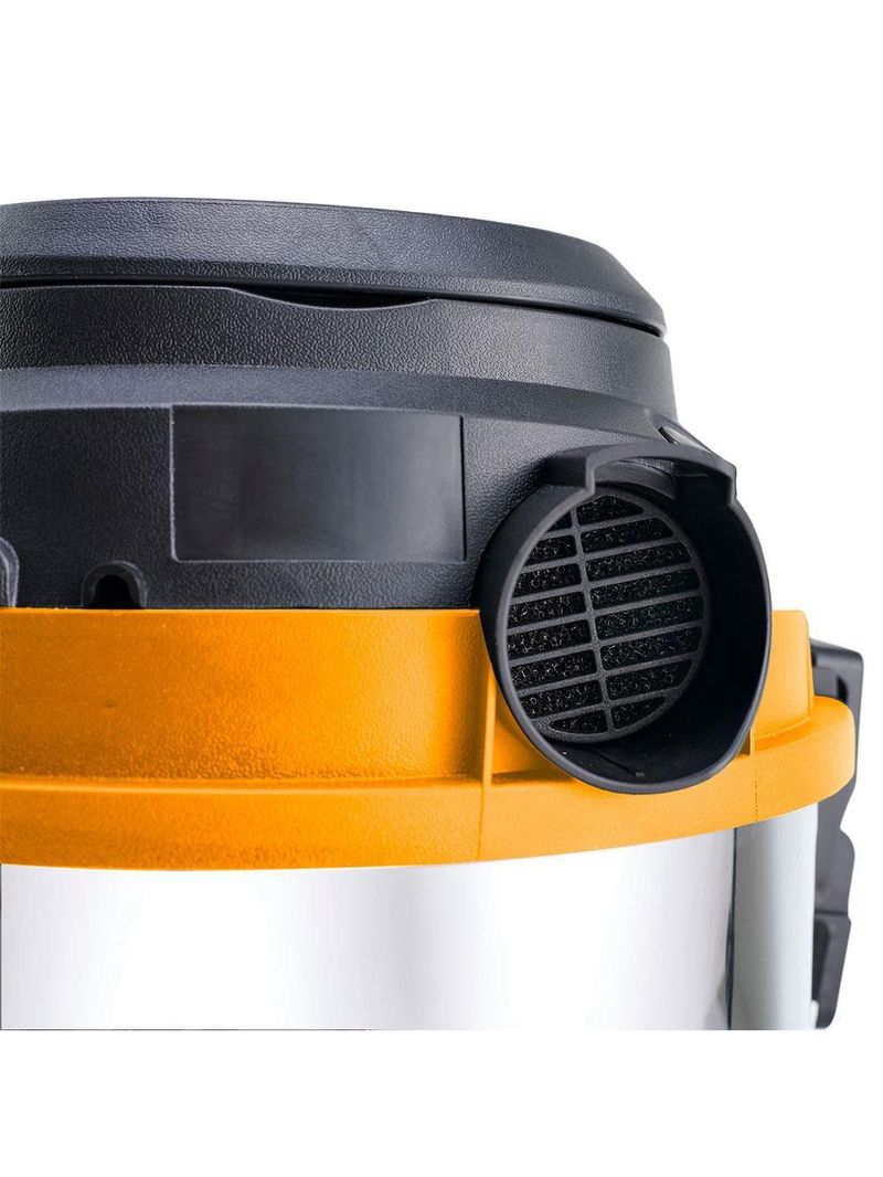 Aspirador de pó e Água wap gtw inox 15 1700w com bocal de sopro - preto/amarelo
