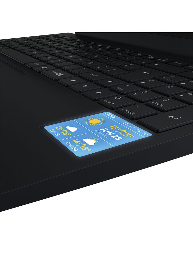 Notebook Positivo Vision R15M AMD® Ryzen 7-5825U Linux 16GB RAM 512GB SSD Wi-Fi 6 Tela 15” Full HD IPS - Minitela Preto