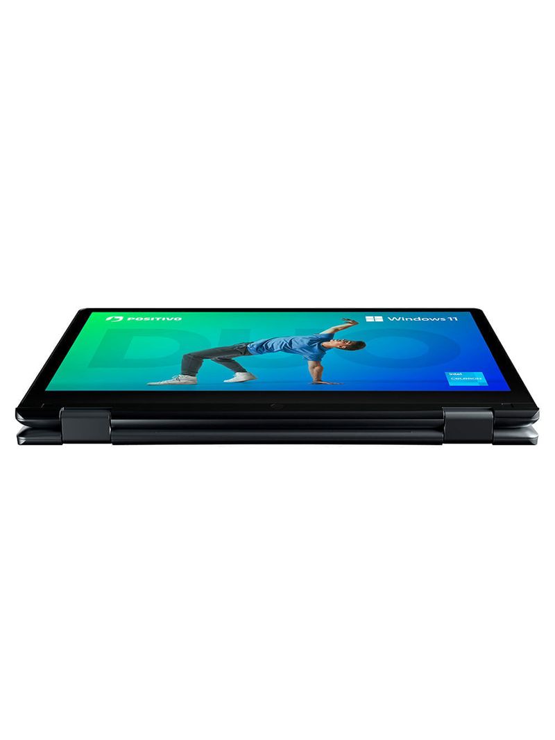 Notebook 2 em 1 Positivo Duo C8128E Intel® Celeron® N4500 Windows 11 Home 8GB RAM 128GB eMMC 11” LED HD IPS - Cinza