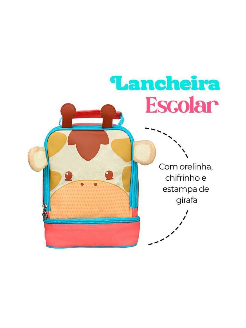Lancheira Térmica Infantil Com Alça - Girafa
