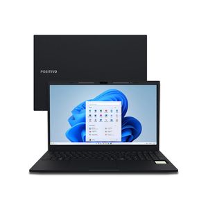 Notebook Positivo Vision R15M AMD® Ryzen 7-5825U Windows 11 Home 32GB 512GB SSD Wi-Fi 6 15.6” Full HD IPS Minitela - Preto