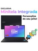 Notebook Positivo Vision R15M AMD® Ryzen 7-5825U Windows 11 Home 32GB 512GB SSD Wi-Fi 6 156” Full HD IPS Minitela - Preto