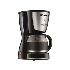 Cafeteira elétrica mondial dolce arome inox c-32i 32 xícaras - preta