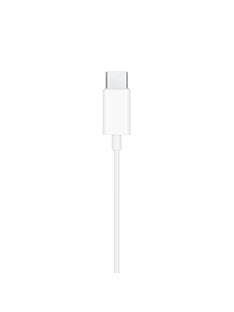 Fone de ouvido apple earpods som estéreo controle integrado usb-c branco