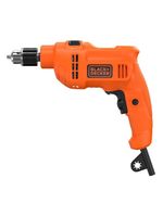 Furadeira de impacto black+decker bed710550 3/8" 550w empunhadura ergonômica gatilho anatômico laranja e preta