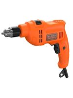 Furadeira de impacto black+decker bed710550 3/8" 550w empunhadura ergonômica gatilho anatômico laranja e preta