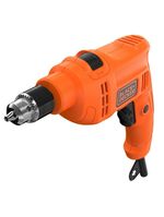 Furadeira de impacto black+decker bed710550 3/8" 550w empunhadura ergonômica gatilho anatômico laranja e preta