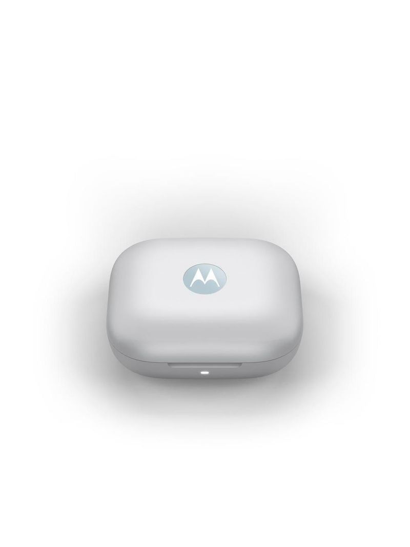 Fone de ouvido sem fio bluetooth motorola moto buds cancelamento de ruído ativo - light blue