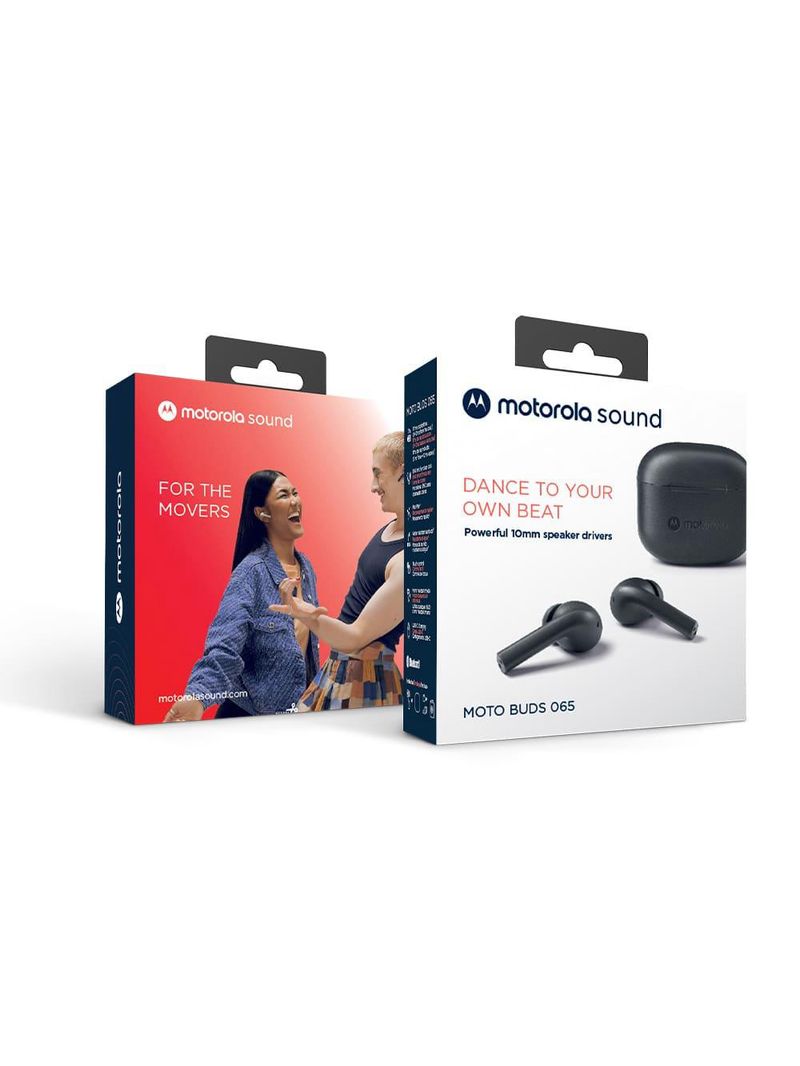 Fone de ouvido bluetooth motorola moto buds 065 – preto