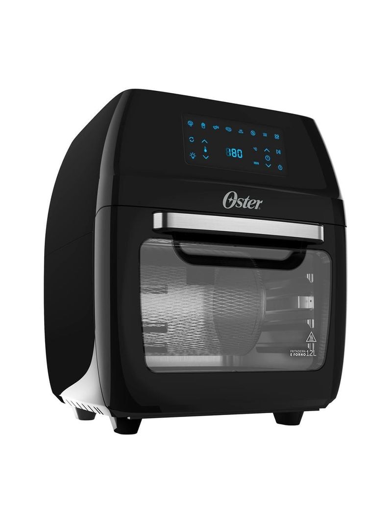 Fritadeira elétrica sem Óleo oster oven fryer ofrt780 3 em 1 12l - preta