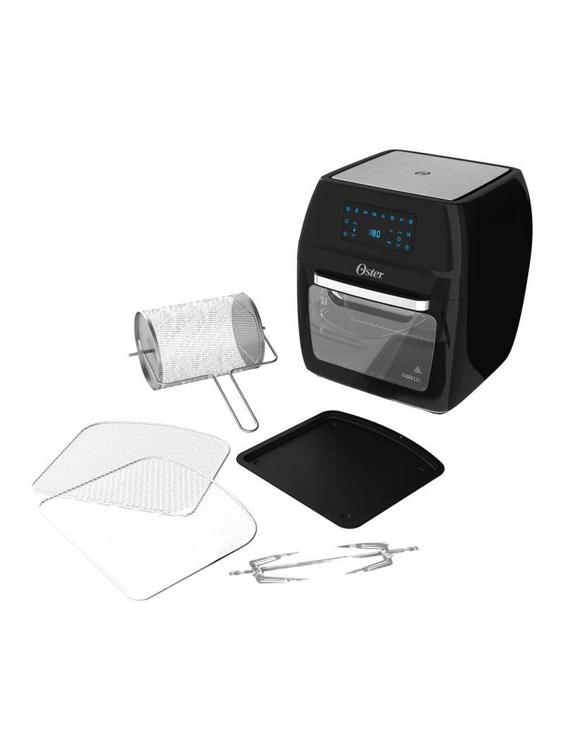 Fritadeira elétrica sem Óleo oster oven fryer ofrt780 3 em 1 12l - preta
